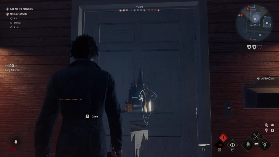 Halloween thermal ESP wallhack with skeleton outlines, HP, and distance readouts